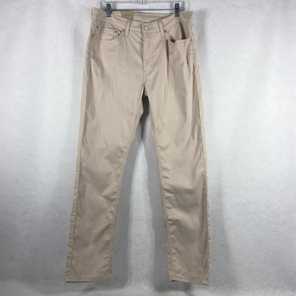 Levi's 511 Pants Men's 34x32 Beige Chino Slim‎ Mid Rise Straight Leg NWT